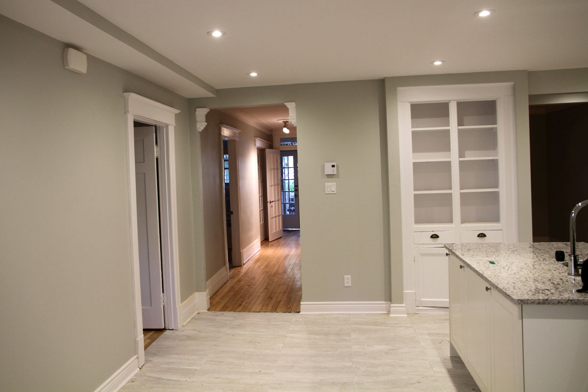 Painting apartment in Outremont Montreal